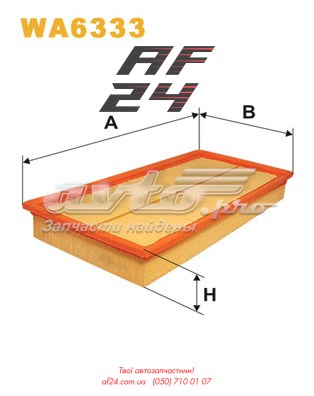 Повітряний фільтр двигуна WA6333WIX WIX