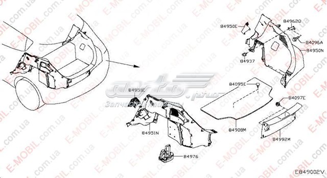 Купить 849543NL0A Nissan/Infiniti 