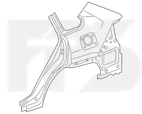 FP 7066 512 FPS pára-lama traseiro direito