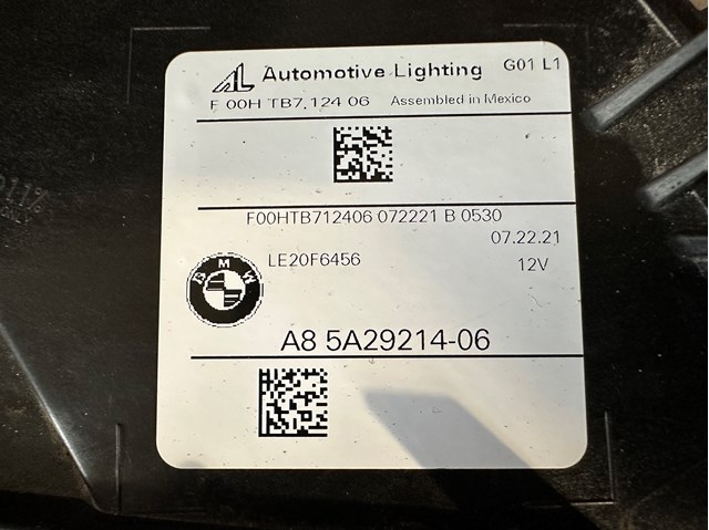 Фара правая BMW 63115A0E602