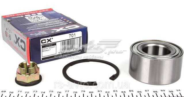 CX701 COMPLEX Cojinete de rueda delantero original y equivalente