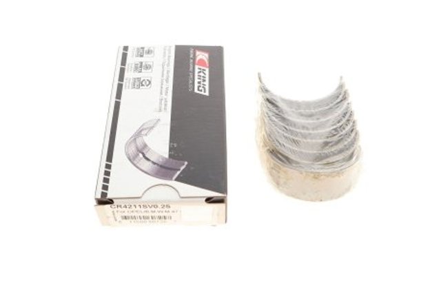 Вкладыши коленвала, шатунные, комплект, 1-й ремонт (+0,25) King CR4211SV025 цена, от 63.11 USD