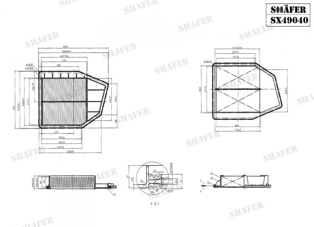 Купить SX49040 Shafer Автомобильный фильтр воздуха