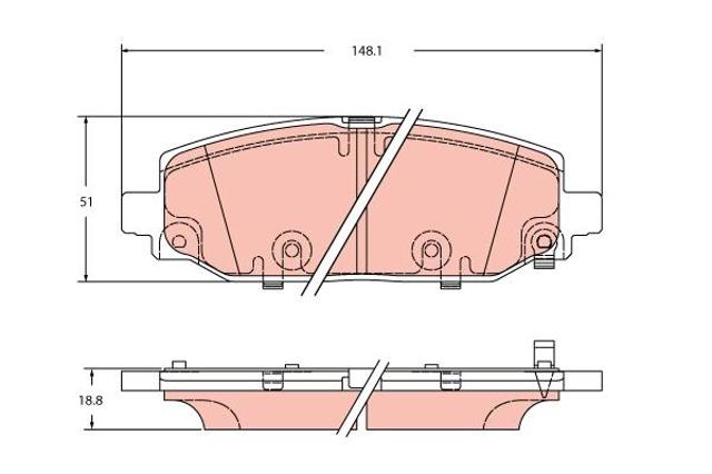 Задние тормозные колодки 166004 Power Stop