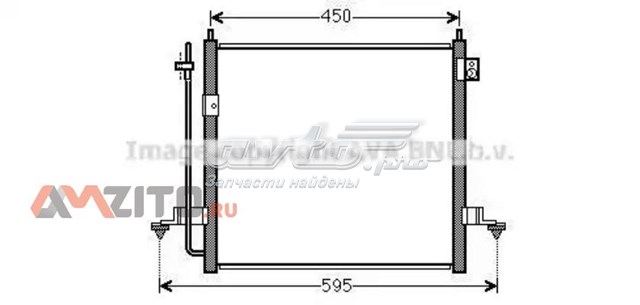 Радиатор кондиционера MT5218D AVA