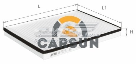 Фильтр воздушный отопителя Alpha Filter AF5191 цена, от 3.23 USD