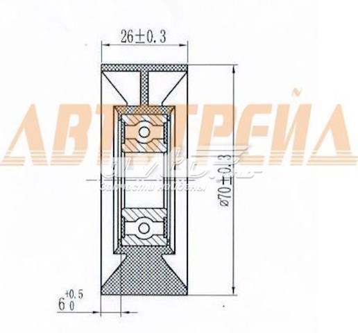 Натяжной ролик ST1662022011 SAT