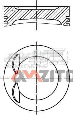 Поршень на 1 цилиндр 028PI00119000 Mahle Original