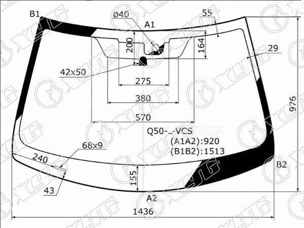 6088AGSMVZ Glasstech Автостекло