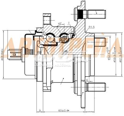 Купить 3DACF026F17CS Koyo Задняя шпиндель