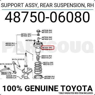  Toyota 4875006080 цена, от 115.08 USD