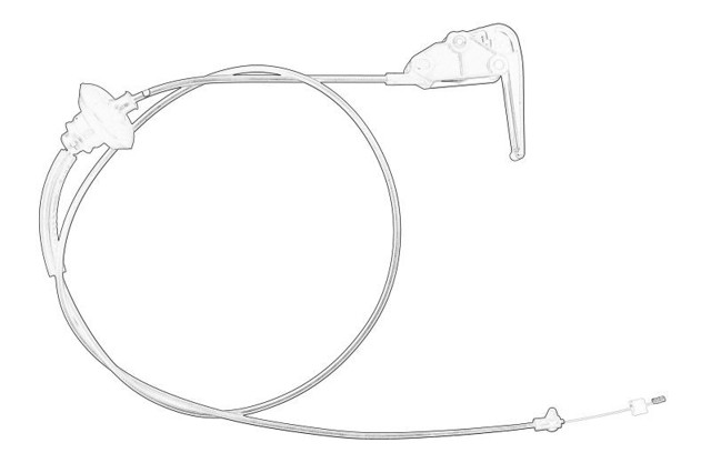 Трос открытия капота на Citroen C-Elysee  