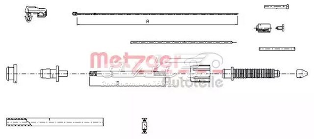 Трос/тяга газа (акселератора) Metzger 100382