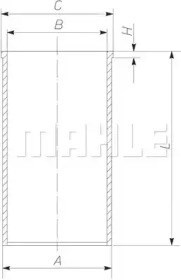 Гильза поршневая 592WN1101 Mahle Original