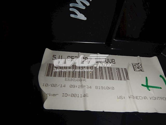 5J1857007 VAG Передняя панель