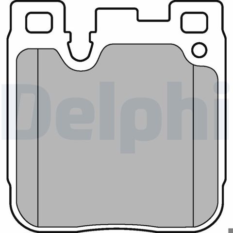 Задние тормозные колодки LP3249 Delphi