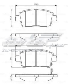 Передние тормозные колодки 0986495242 Bosch