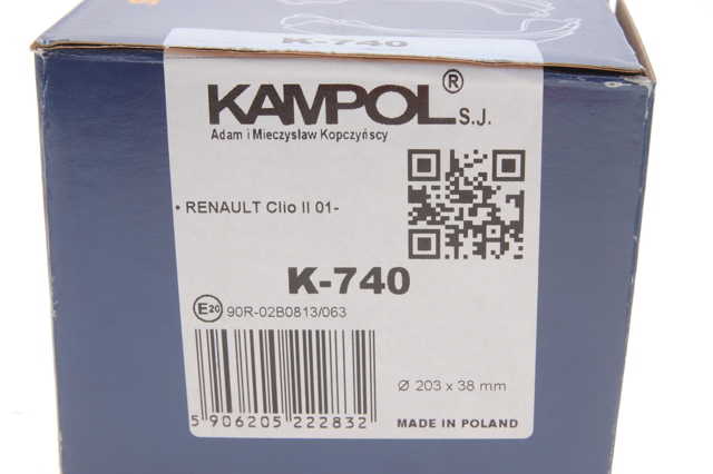 Тормоза рабочие задние ножные и тормозные барабаны Kampol K740 цена, от 16.69 USD