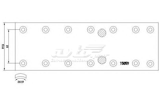 Накладка тормозная передняя (TRUCK) ROULUNDS RL201000A4