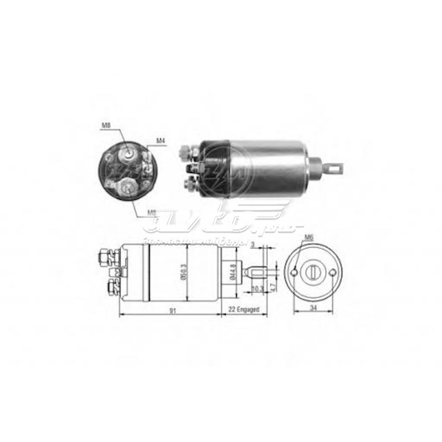 M546 Transpo реле-регулятор генератора (реле зарядки)