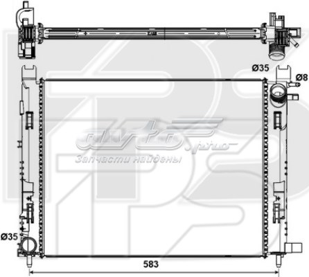 Радиатор охлаждения двигателя FPS FP56A120 цена, от 65.77 USD