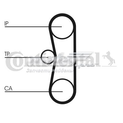 Ремень ТНВД CT662 Continental/Siemens
