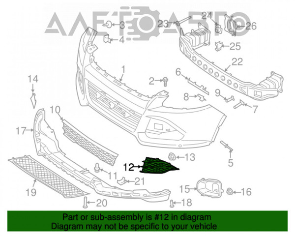 Купить PFD99196CAR Signeda Решетка бампера переднего правая
