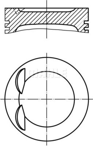 028PI00134000 Mahle Original Поршень в комплекте на 1 цилиндр, STD