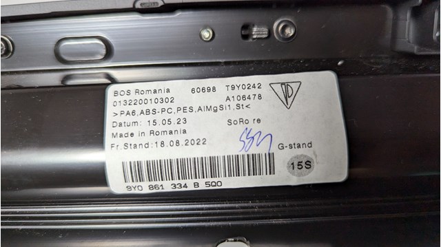  Porsche 9Y0861334B5Q0 цена, от 541.95 USD