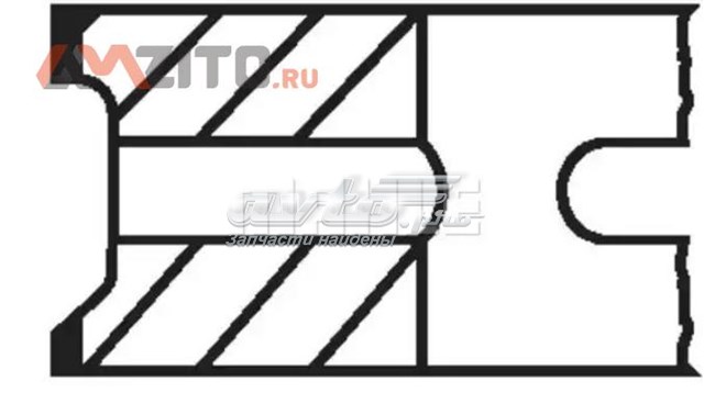 20503N0 Mahle Original Кольца поршневые компрессора, на 1 цилиндр, STD