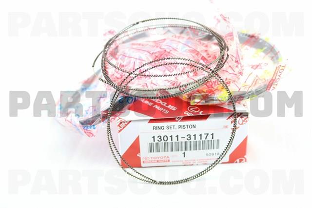 Кольца поршневые комплект, STD Toyota 1301131171