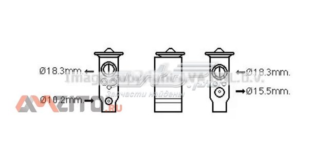 Клапан TRV кондиционера TO1672 AVA