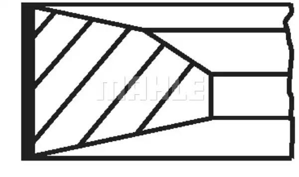 Кольца поршневые STD на 1 цилиндр Mahle Original 03873N0 цена, от 32.37 USD