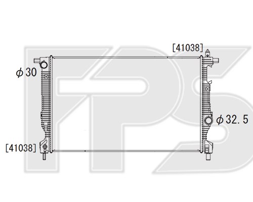 13323 Ultra Power radiador de esfriamento de motor