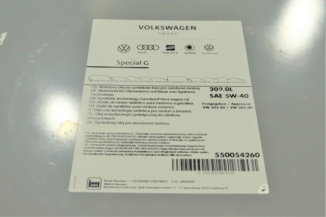 GS55502M9 VAG Aceite de motor original y equivalente