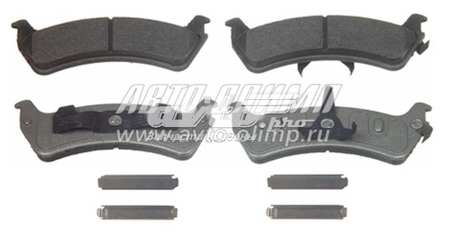 Колодки тормозные задние дисковые WAGNER MX667