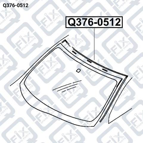  Moldura de pára-brisas Mitsubishi ASX SUV (GA) (2010 - 2026) 