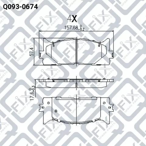Тормозные колодки Q-fix Q0930674