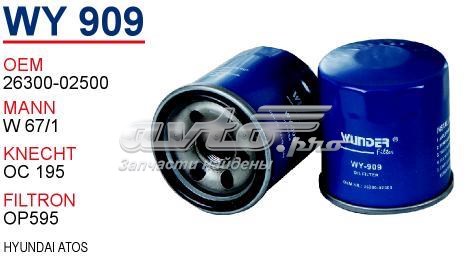 WY909 Wunder Масляный фильтр двигателя