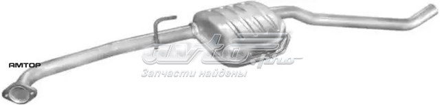 Центральная часть глушителя 17236 Polmostrow