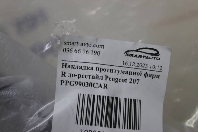 Купить PPG99030CAR Signeda Заглушка (решетка) противотуманных фар бампера переднего правая