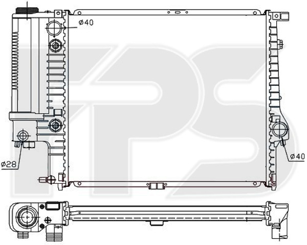 Радіатор основний FP14A19 FPS