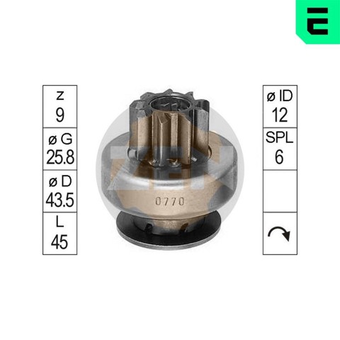Бендикс стартера ZN0770 ZEN
