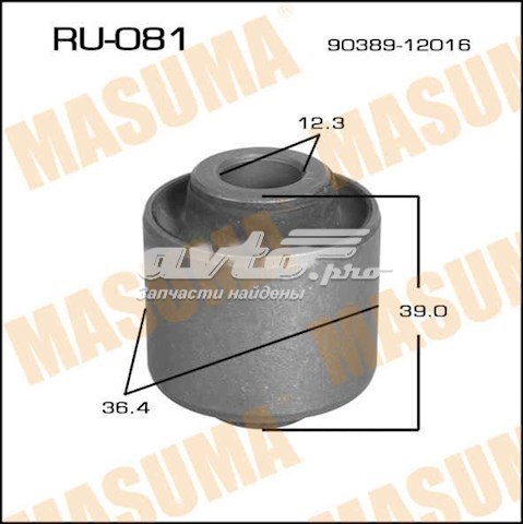 Сайлентблок цапфы задней RU641 Masuma