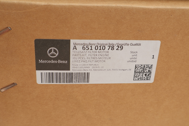 Комплект фильтров на мотор Mercedes 6510107829