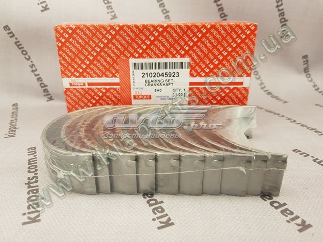Подшипник коленвала, коренной, комплект, 3-й ремонт GMP 2102042906D