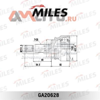 ШРУС наружный передний GA20628 Miles