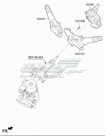  Шлейф руля KIA Cerato 3