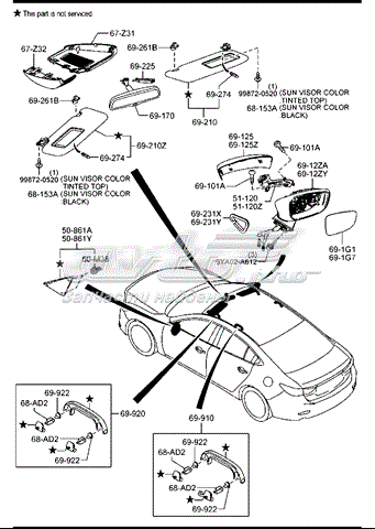 B63B691N164 Mazda 