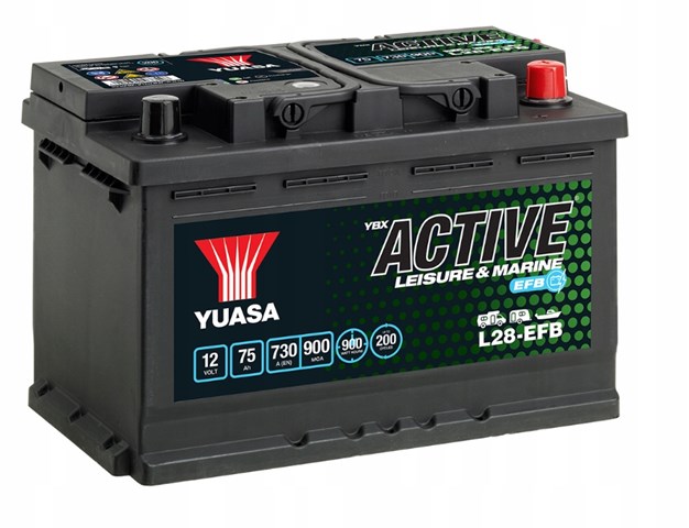 Купить Аккумулятор Yuasa 75 А/ч (L28EFB)